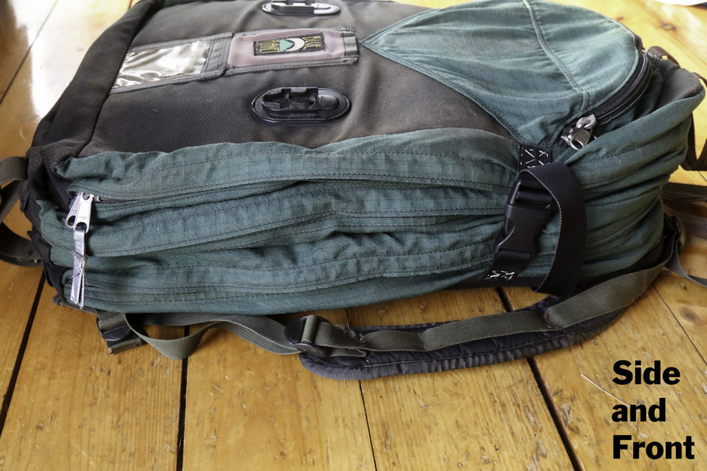 Front and side view of first aid bag