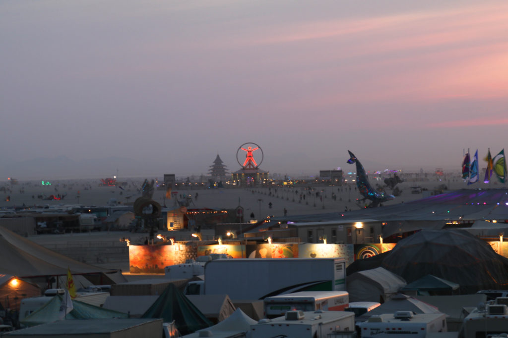 Sunrise at Burning Man