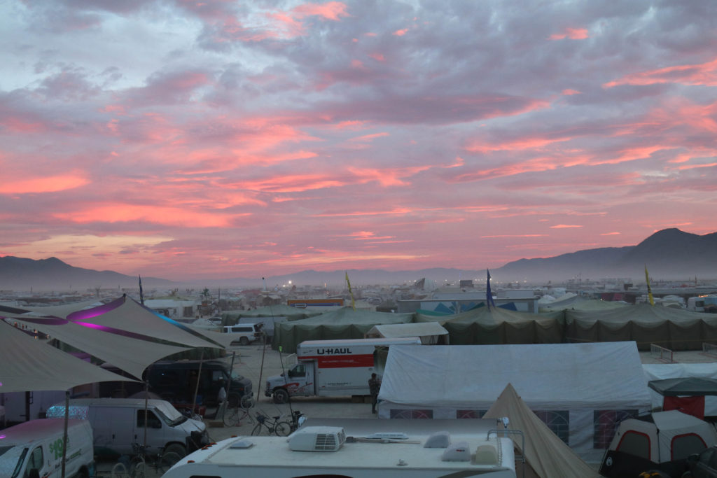 Sunset at Burning Man