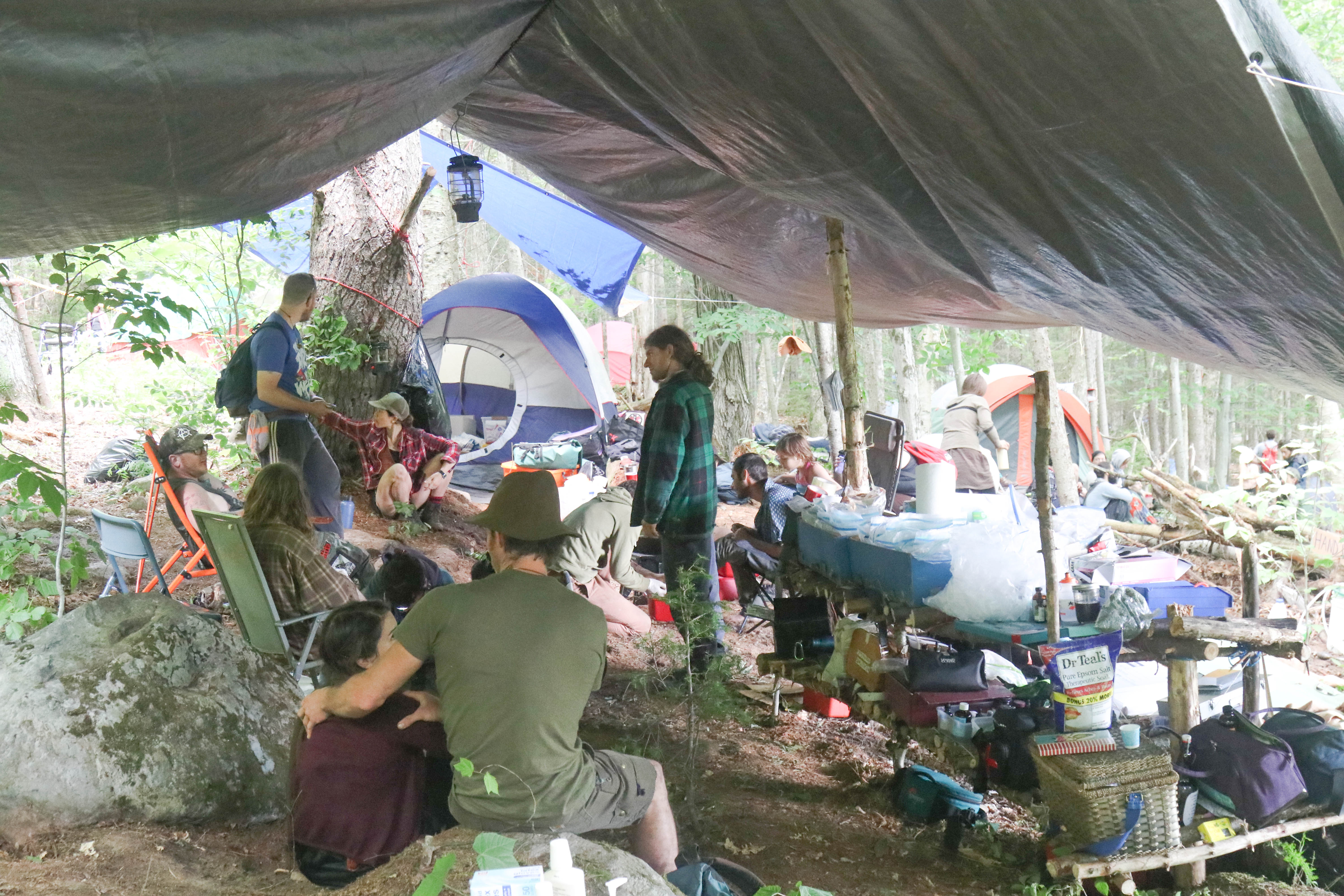 First aid station (CALM) at the 2016 Rainbow Gathering