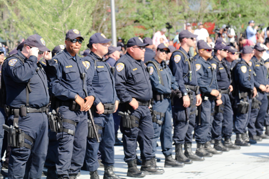 Police at the RNC in Cleveland. 